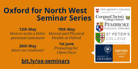Oxford for North West Seminar Series information